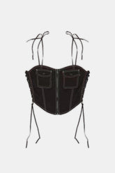 Noelle Corset Denim Top